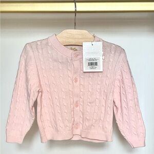 NWT TBBC The Beaufort Bonnet Company Palm Beach Pink Cambridge Cable Cardigan